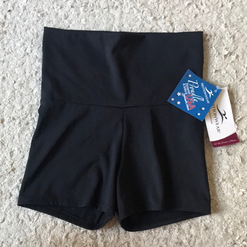 Motionwear dance shorts roll high waist adult XS
